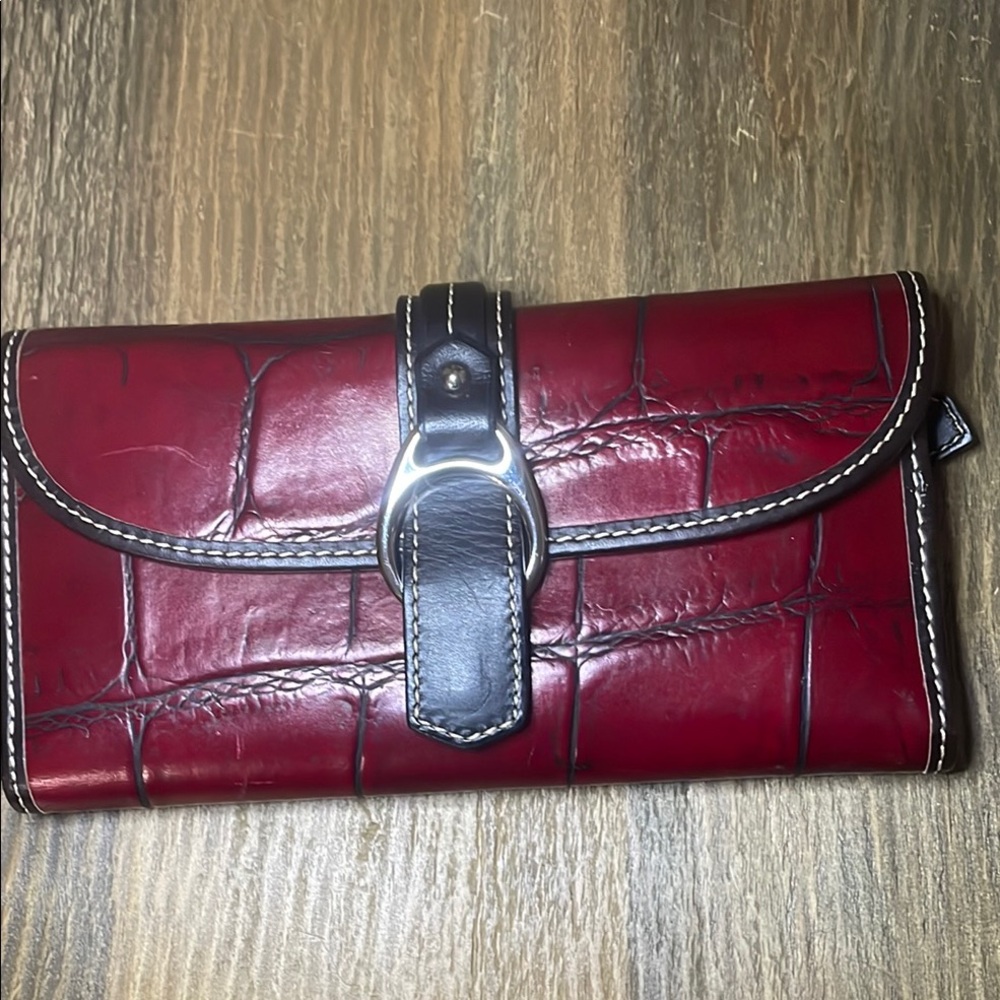 Dooney & Bourke  Croc-Embossed Wallet / Checkbook Holder